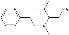 (1-amino-3-methylbutan-2-yl)(methyl)[2-(pyridin-2-yl)ethyl]amine 结构式