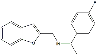 (1-benzofuran-2-ylmethyl)[1-(4-fluorophenyl)ethyl]amine 结构式