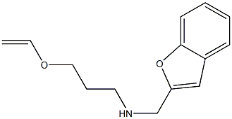 (1-benzofuran-2-ylmethyl)[3-(ethenyloxy)propyl]amine 结构式