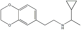 (1-cyclopropylethyl)[2-(2,3-dihydro-1,4-benzodioxin-6-yl)ethyl]amine 结构式