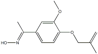 (1E)-1-{3-methoxy-4-[(2-methylprop-2-enyl)oxy]phenyl}ethanone oxime 结构式