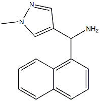 (1-methyl-1H-pyrazol-4-yl)(naphthalen-1-yl)methanamine 结构式