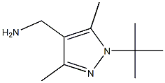 (1-tert-butyl-3,5-dimethyl-1H-pyrazol-4-yl)methylamine 结构式