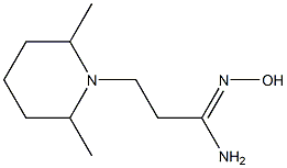 (1Z)-3-(2,6-dimethylpiperidin-1-yl)-N'-hydroxypropanimidamide 结构式