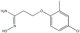 (1Z)-3-(4-chloro-2-methylphenoxy)-N'-hydroxypropanimidamide 结构式