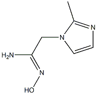 (1Z)-N'-hydroxy-2-(2-methyl-1H-imidazol-1-yl)ethanimidamide 结构式