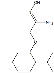 (1Z)-N'-hydroxy-2-[(2-isopropyl-5-methylcyclohexyl)oxy]ethanimidamide 结构式