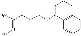 (1Z)-N'-hydroxy-4-(1,2,3,4-tetrahydronaphthalen-1-yloxy)butanimidamide 结构式