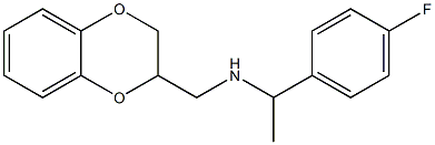 (2,3-dihydro-1,4-benzodioxin-2-ylmethyl)[1-(4-fluorophenyl)ethyl]amine 结构式