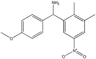 (2,3-dimethyl-5-nitrophenyl)(4-methoxyphenyl)methanamine 结构式