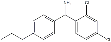 (2,4-dichlorophenyl)(4-propylphenyl)methanamine 结构式