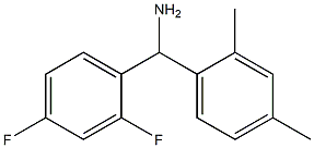 (2,4-difluorophenyl)(2,4-dimethylphenyl)methanamine 结构式