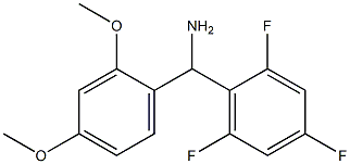 (2,4-dimethoxyphenyl)(2,4,6-trifluorophenyl)methanamine 结构式
