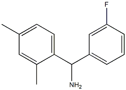 (2,4-dimethylphenyl)(3-fluorophenyl)methanamine 结构式
