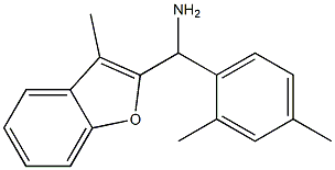 (2,4-dimethylphenyl)(3-methyl-1-benzofuran-2-yl)methanamine 结构式