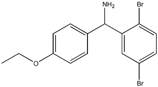 (2,5-dibromophenyl)(4-ethoxyphenyl)methanamine 结构式