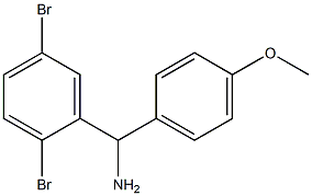 (2,5-dibromophenyl)(4-methoxyphenyl)methanamine 结构式