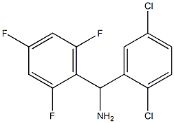 (2,5-dichlorophenyl)(2,4,6-trifluorophenyl)methanamine 结构式