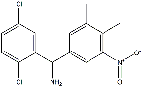 (2,5-dichlorophenyl)(3,4-dimethyl-5-nitrophenyl)methanamine 结构式