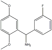 (2,5-dimethoxyphenyl)(3-fluorophenyl)methanamine 结构式