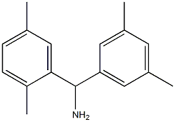 (2,5-dimethylphenyl)(3,5-dimethylphenyl)methanamine 结构式