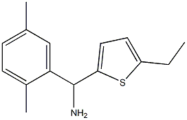 (2,5-dimethylphenyl)(5-ethylthiophen-2-yl)methanamine 结构式