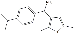 (2,5-dimethylthiophen-3-yl)[4-(propan-2-yl)phenyl]methanamine 结构式