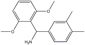 (2,6-dimethoxyphenyl)(3,4-dimethylphenyl)methanamine 结构式
