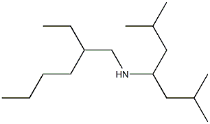 (2,6-dimethylheptan-4-yl)(2-ethylhexyl)amine 结构式