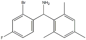 (2-bromo-4-fluorophenyl)(2,4,6-trimethylphenyl)methanamine 结构式