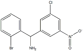 (2-bromophenyl)(3-chloro-5-nitrophenyl)methanamine 结构式