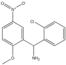 (2-chlorophenyl)(2-methoxy-5-nitrophenyl)methanamine 结构式