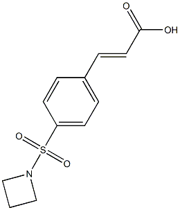 (2E)-3-[4-(azetidin-1-ylsulfonyl)phenyl]acrylic acid 结构式