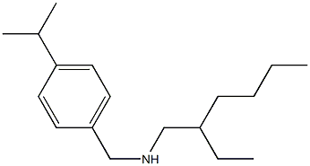 (2-ethylhexyl)({[4-(propan-2-yl)phenyl]methyl})amine 结构式