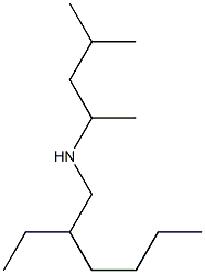 (2-ethylhexyl)(4-methylpentan-2-yl)amine 结构式