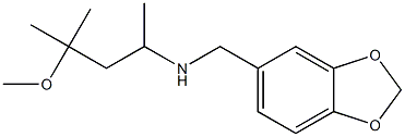 (2H-1,3-benzodioxol-5-ylmethyl)(4-methoxy-4-methylpentan-2-yl)amine 结构式