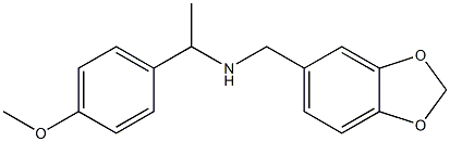 (2H-1,3-benzodioxol-5-ylmethyl)[1-(4-methoxyphenyl)ethyl]amine 结构式