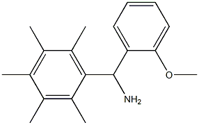 (2-methoxyphenyl)(2,3,4,5,6-pentamethylphenyl)methanamine 结构式