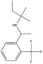 (2-methylbutan-2-yl)({1-[2-(trifluoromethyl)phenyl]ethyl})amine 结构式