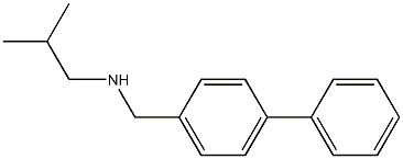(2-methylpropyl)[(4-phenylphenyl)methyl]amine 结构式