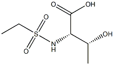 (2S,3R)-2-[(ethylsulfonyl)amino]-3-hydroxybutanoic acid 结构式