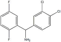 (3,4-dichlorophenyl)(2,5-difluorophenyl)methanamine 结构式