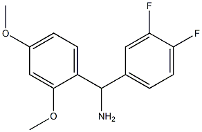 (3,4-difluorophenyl)(2,4-dimethoxyphenyl)methanamine 结构式