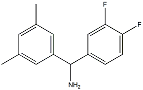 (3,4-difluorophenyl)(3,5-dimethylphenyl)methanamine 结构式