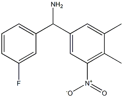 (3,4-dimethyl-5-nitrophenyl)(3-fluorophenyl)methanamine 结构式