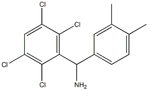 (3,4-dimethylphenyl)(2,3,5,6-tetrachlorophenyl)methanamine 结构式
