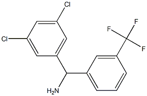 (3,5-dichlorophenyl)[3-(trifluoromethyl)phenyl]methanamine 结构式