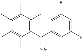 (3,5-difluorophenyl)(2,3,4,5,6-pentamethylphenyl)methanamine 结构式