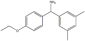 (3,5-dimethylphenyl)(4-ethoxyphenyl)methanamine 结构式