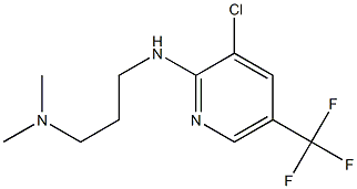 (3-{[3-chloro-5-(trifluoromethyl)pyridin-2-yl]amino}propyl)dimethylamine 结构式